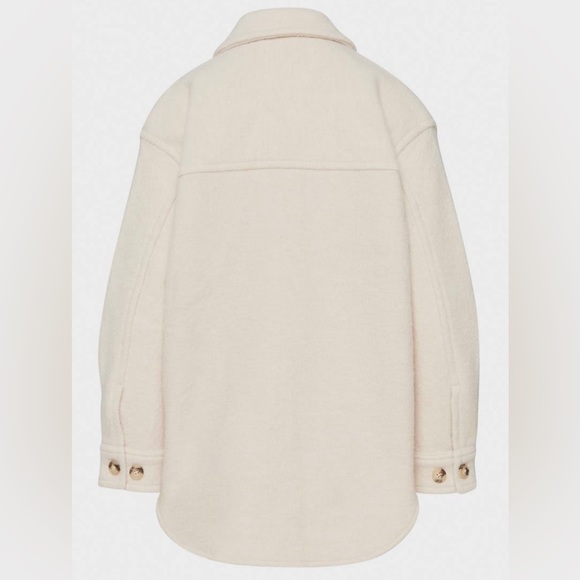 Aritzia Wilfred Free - Ganna Shirt Jacket in Heather Bone Color - Regular Length - Picture 2 of 3